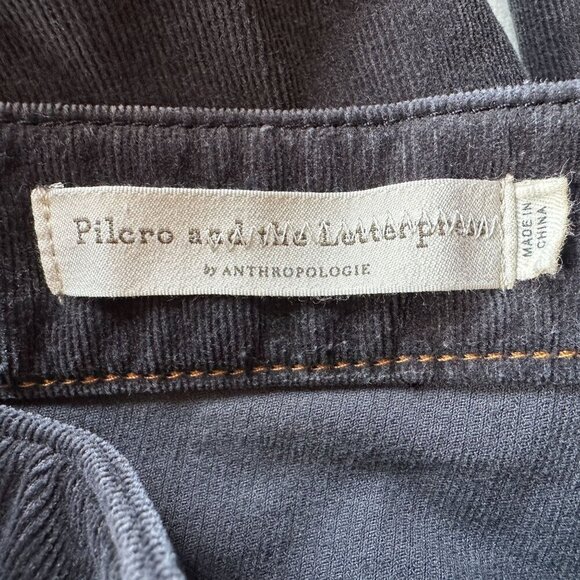 Anthropologie Pilcro High-Rise Skinny Ankle Gray Corduroy Pants Womens 28 - Picture 7 of 9